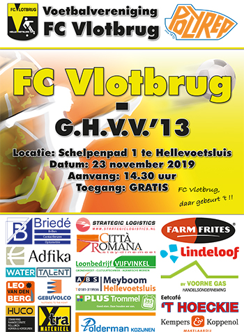 23 November 14 30 Uur Vlotbrug Ghvv 13 Fc Vlotbrug 23 November 14 30 Uur Vlotbrug Ghvv 13 Fc Vlotbrug